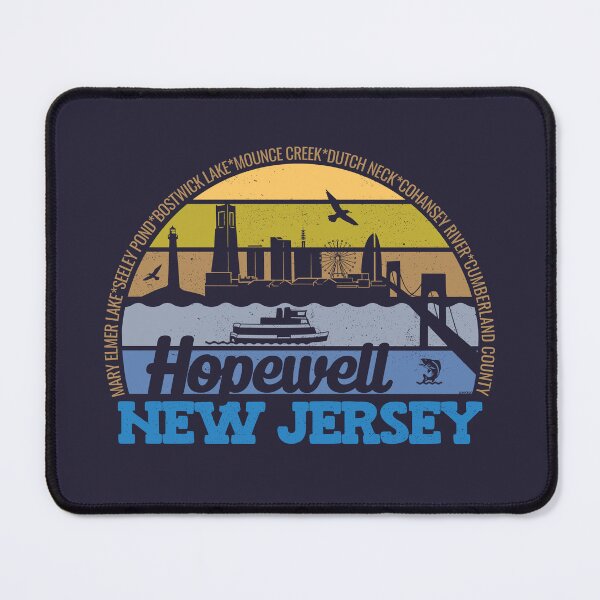 Item preview, Hopewell New Jersey Sunset Retro Vintage Local Pride Logo designed and sold by CRHPOD20.