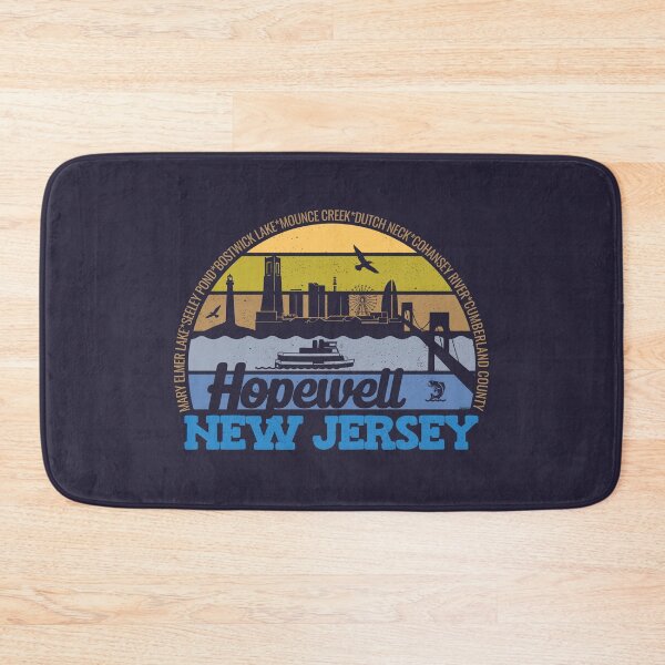 Item preview, Hopewell New Jersey Sunset Retro Vintage Local Pride Logo designed and sold by CRHPOD20.