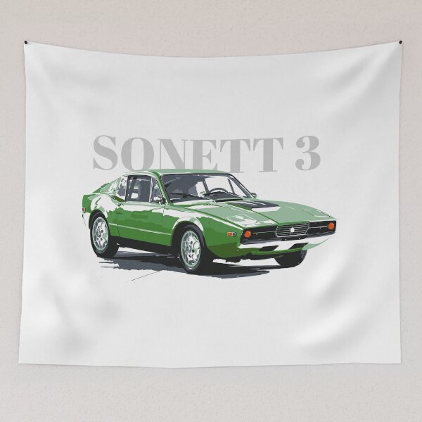 Artikelvorschau, Sonett 3 – Klassischer schwedischer Roadster – Vintage-Sportwagendesign entworfen und verkauft von tupaffi.
