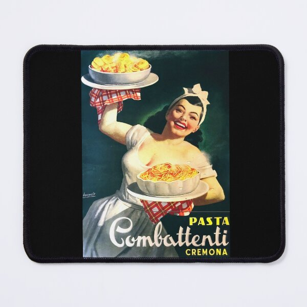 Item preview, Vintage Pasta Combattenti Poster | Italian Art by Gino Boccasile | 1940s-50s Retro Kitchen Decor & Culinary Heritage designed and sold by artofuniverse.