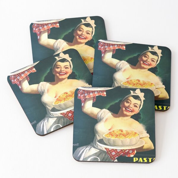 Item preview, Vintage Pasta Combattenti Poster | Italian Art by Gino Boccasile | 1940s-50s Retro Kitchen Decor & Culinary Heritage designed and sold by artofuniverse.