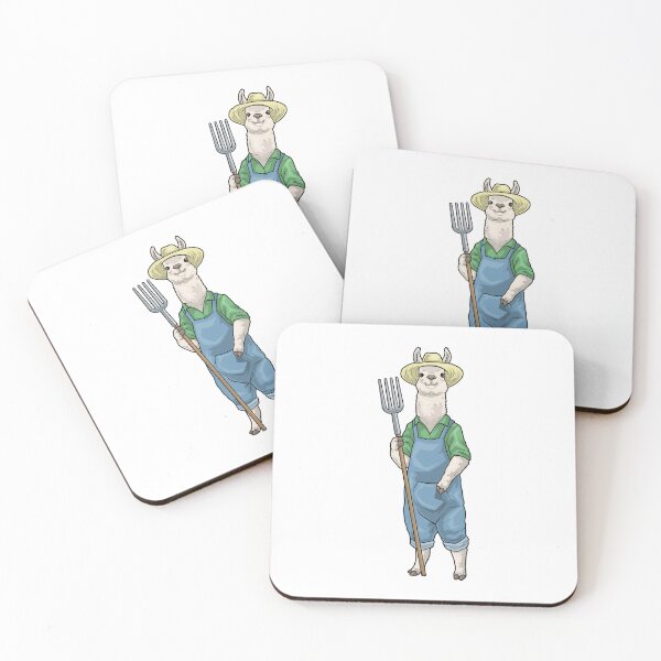 Item preview, Llama Farmer Pitchfork Farm designed and sold by Snabdesign84.