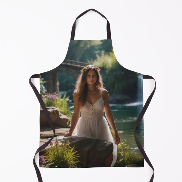 Item preview, Enchanted Lady by the Waterfall designed and sold by BlareBlare.