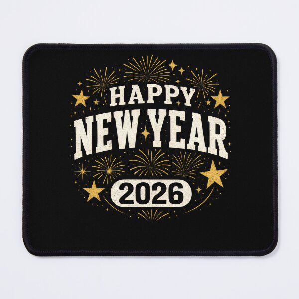 Item preview, Classic Gold Happy New Year 2026 designed and sold by sandrahofer-art.