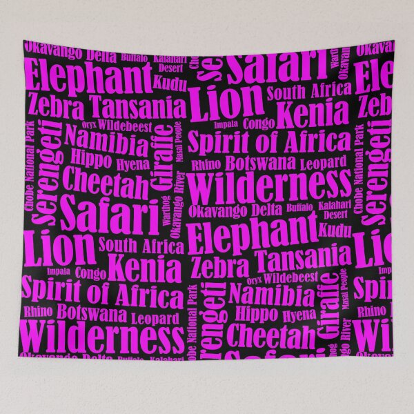 Item preview, Africa continent adventure wilderness elephant lion designed and sold by Helen-Storm.