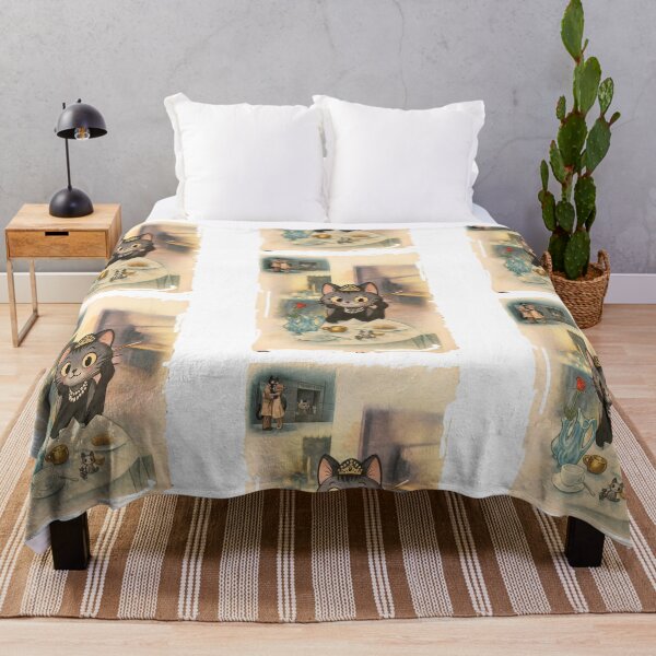 Item preview, Elegant Cat Breakfast – Retro 60s Style designed and sold by Arte Cartoon From TagTeam Group.