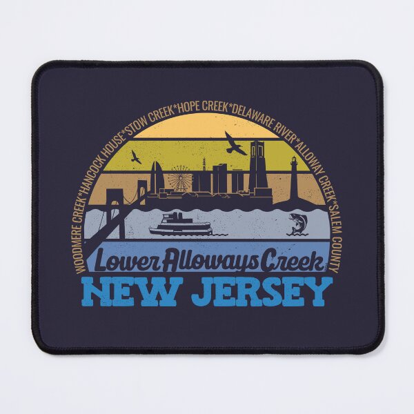 Item preview, Lower Alloways Creek New Jersey Sunset Retro Vintage Local Pride Logo designed and sold by CRHPOD20.