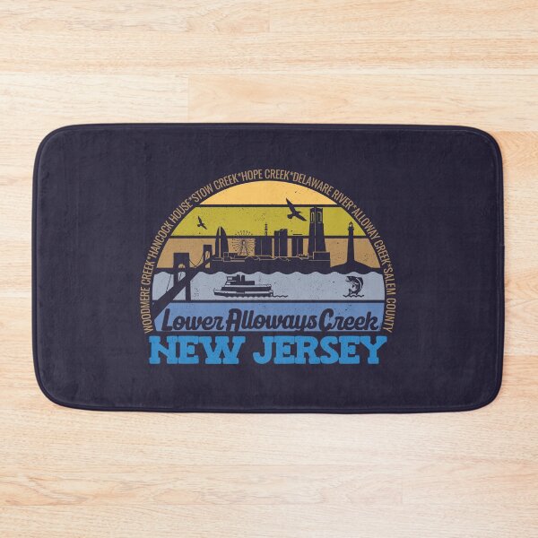Item preview, Lower Alloways Creek New Jersey Sunset Retro Vintage Local Pride Logo designed and sold by CRHPOD20.