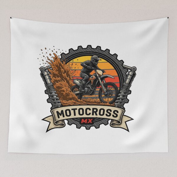 Item preview, Motocross MX Dirt Extreme Rider Sun Gear Shock Absorbers Logo designed and sold by DibuHumor.