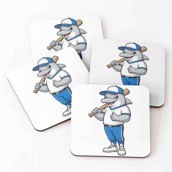 Item preview, Baseball Dolphin Mascot Sports Cartoon designed and sold by k3rstman1.