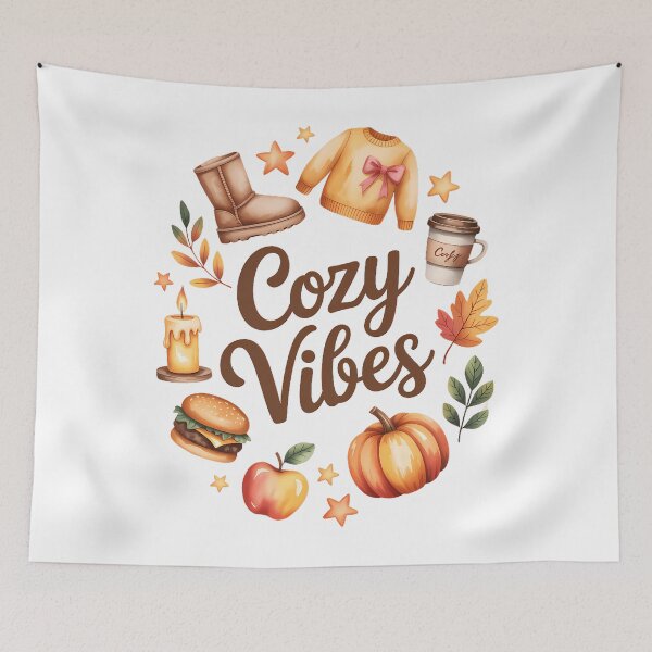 Item preview, Cozy Vibes Watercolor Fall Autumn Aesthetic, Pumpkins designed and sold by Moon-Ape.