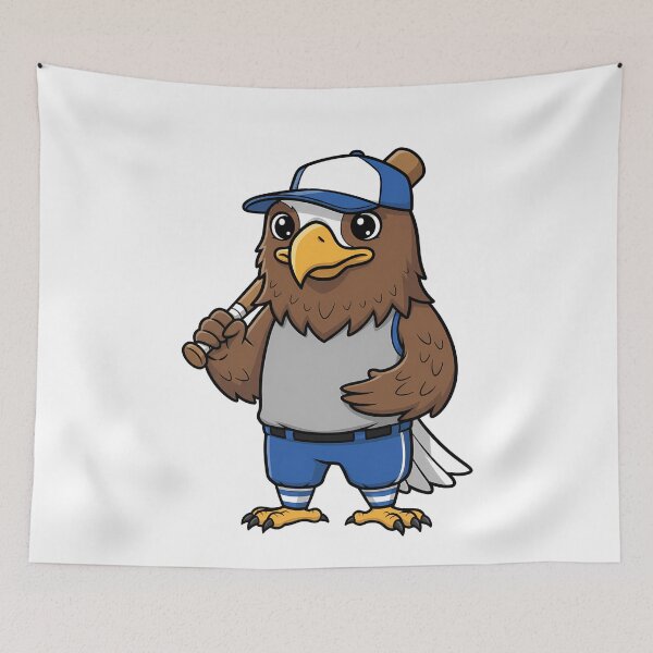 Item preview, Eagle Baseball Mascot Batter Cartoon designed and sold by k3rstman1.