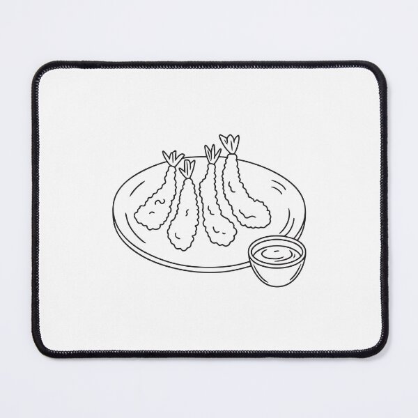 Item preview, A plate of tempura beside dipping sauce designed and sold by rasagamastore.
