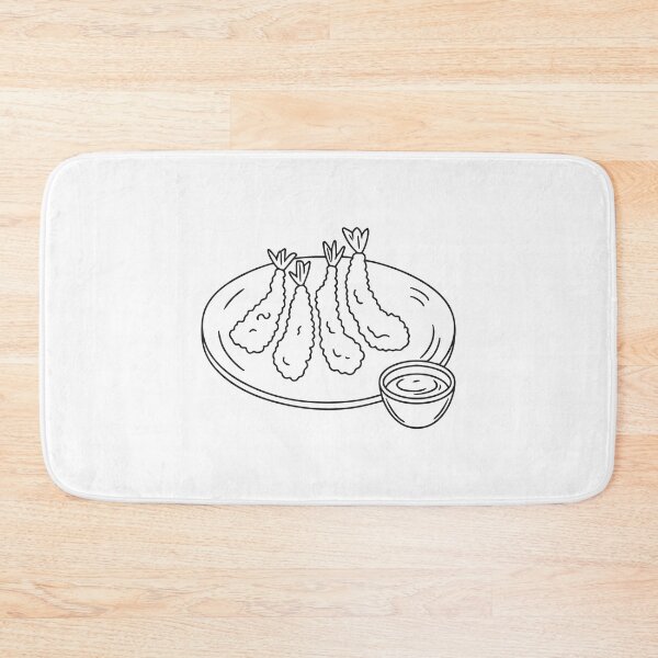 Item preview, A plate of tempura beside dipping sauce designed and sold by rasagamastore.