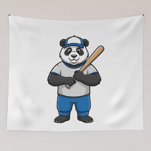 Item preview, Baseball Panda Mascot Sports Player designed and sold by k3rstman1.