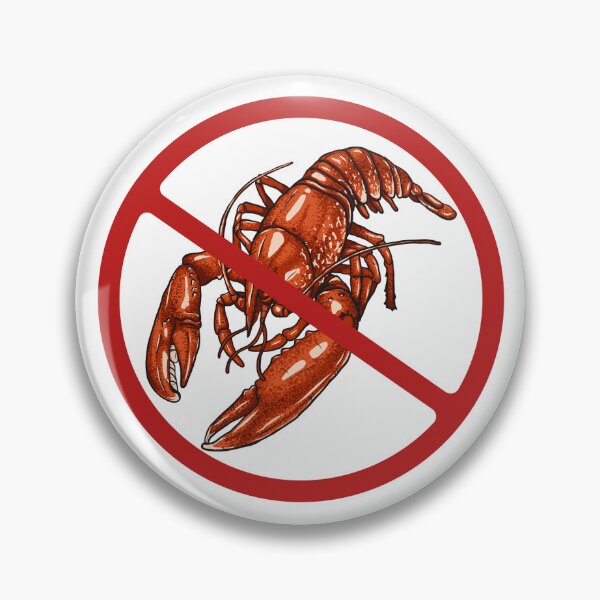Item preview, Prohibited Lobster, Sign, Signage, Crustacean, Novelty  designed and sold by AASparksDesigns.