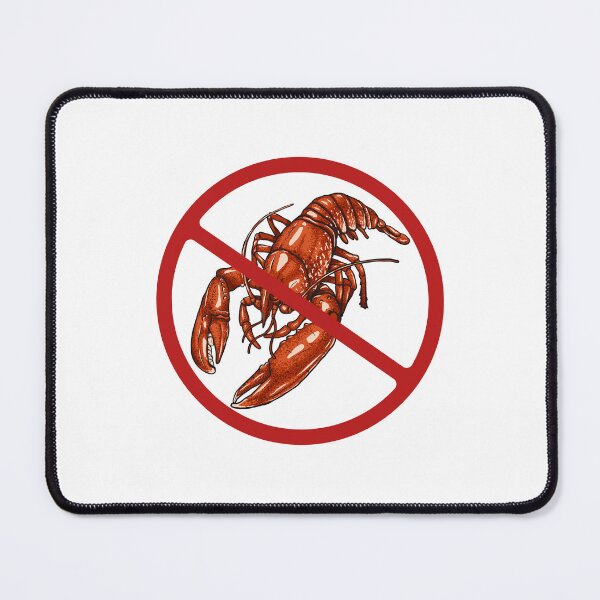 Item preview, Prohibited Lobster, Sign, Signage, Crustacean, Novelty  designed and sold by AASparksDesigns.