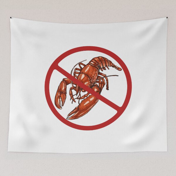 Item preview, Prohibited Lobster, Sign, Signage, Crustacean, Novelty  designed and sold by AASparksDesigns.