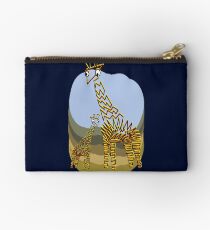 Giraffe and Calf Studio Pouch