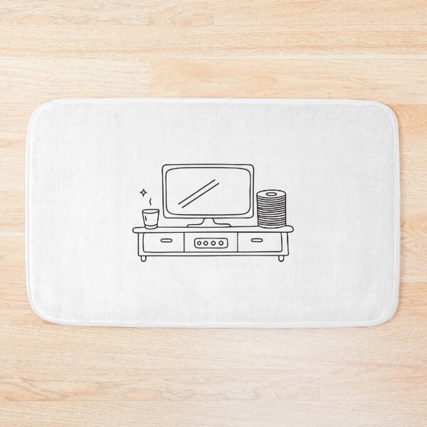 Item preview, A television beside a player and stack of DVDs in a cozy room designed and sold by rasagamastore.