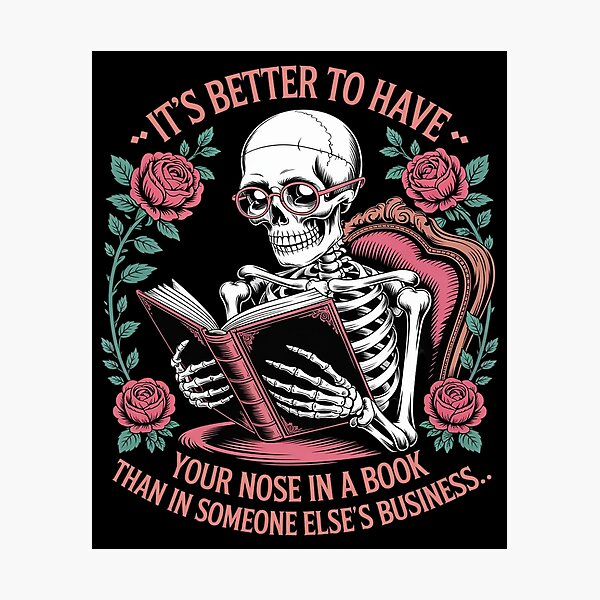 Item preview, It's Better To Have Your Nose In A Book designed and sold by petrichorsworld.