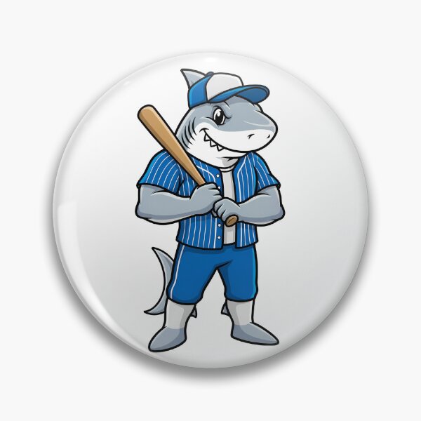 Artikelvorschau, Baseball Hai Maskottchen Sportfan entworfen und verkauft von k3rstman1.