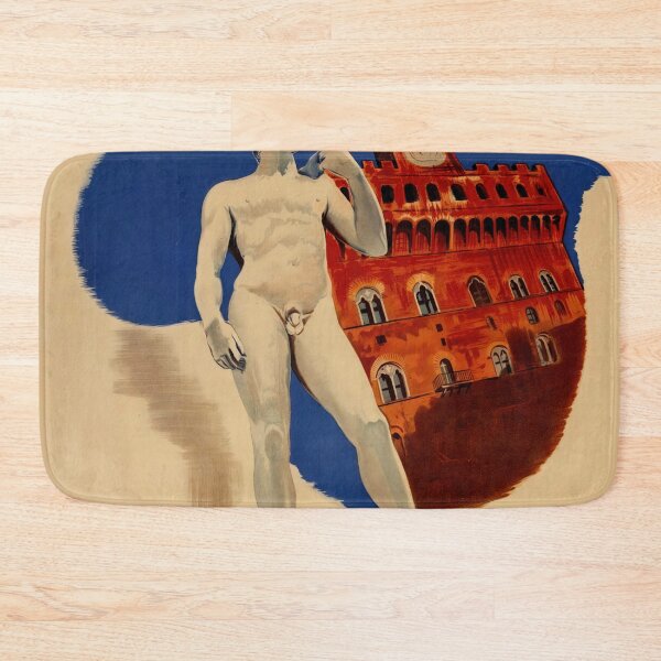 Item preview, Vintage Florence Travel Poster | Michelangelo's David & Palazzo Vecchio | Renaissance Art  Architecture Masterpiece designed and sold by artofuniverse.