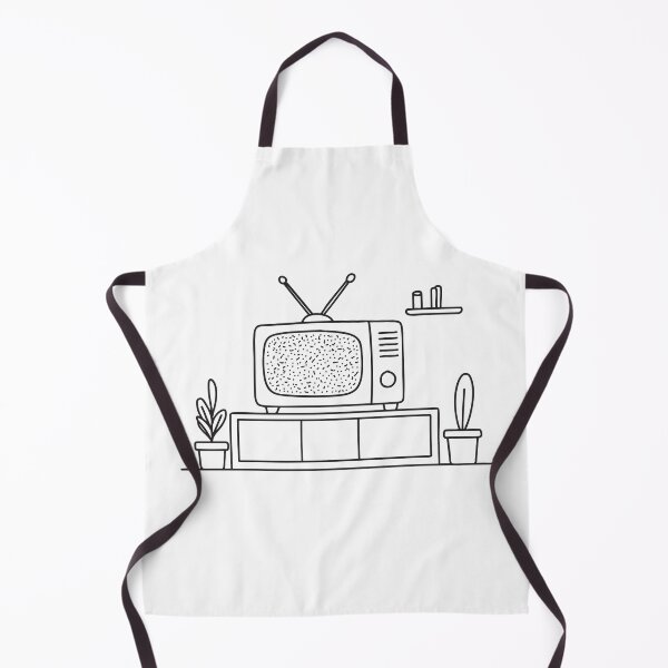 Item preview, A television displaying static in an empty living room designed and sold by rasagamastore.
