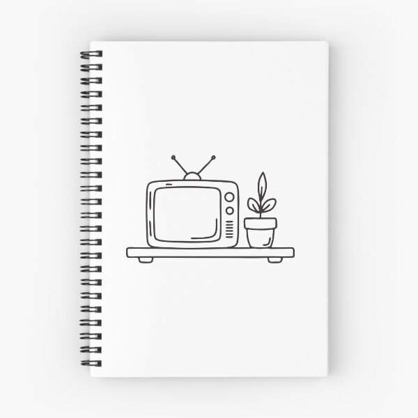 Item preview, A television resting beside a houseplant on a table designed and sold by rasagamastore.