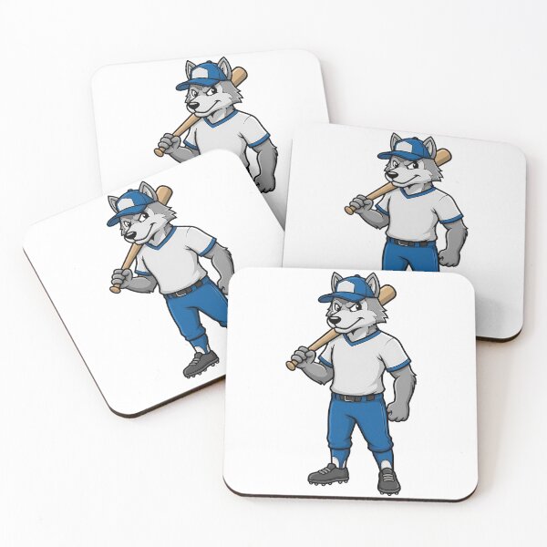 Item preview, Baseball Wolf Mascot Sports Fan designed and sold by k3rstman1.
