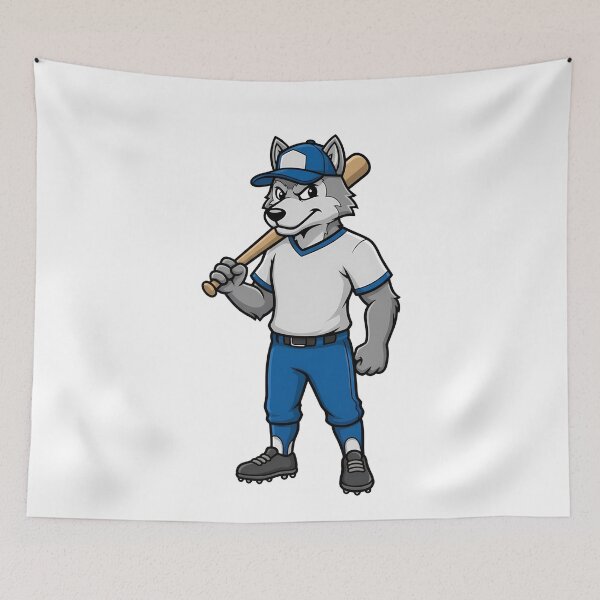 Item preview, Baseball Wolf Mascot Sports Fan designed and sold by k3rstman1.