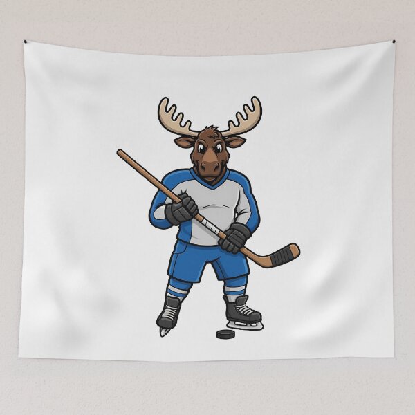 Item preview, Hockey Moose Mascot Ice Player designed and sold by k3rstman1.