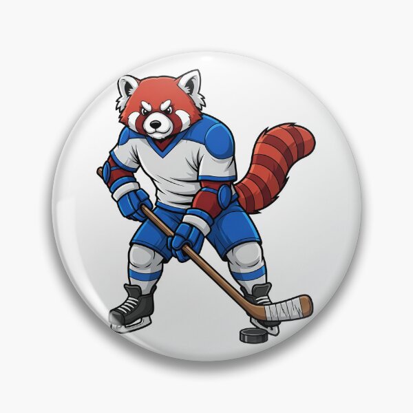 Item preview, Red Panda Hockey Player Mascot Sport designed and sold by k3rstman1.