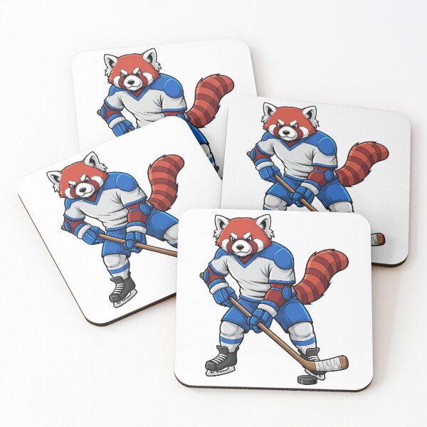 Item preview, Red Panda Hockey Player Mascot Sport designed and sold by k3rstman1.