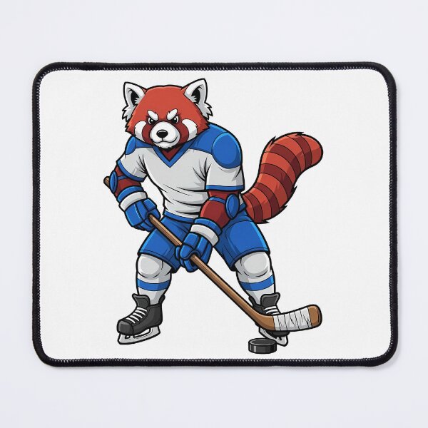 Item preview, Red Panda Hockey Player Mascot Sport designed and sold by k3rstman1.