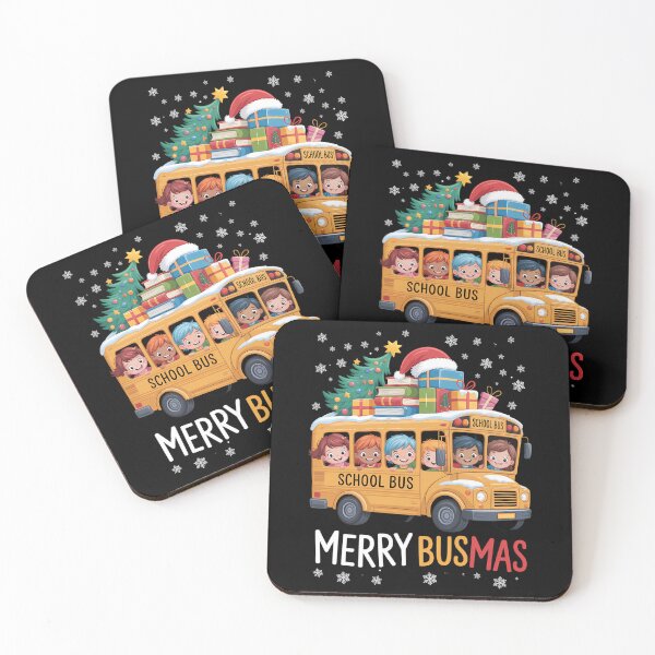 Item preview, Merry Busmas Christmas School Bus Driver Xmas Santa Hat designed and sold by brynatshop.
