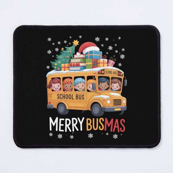 Item preview, Merry Busmas Christmas School Bus Driver Xmas Santa Hat designed and sold by brynatshop.