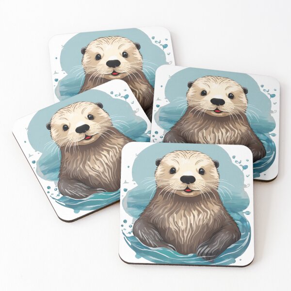 Item preview, Vintage Sea Otter Monterey Aquarium Lover designed and sold by FurrFunPrints.