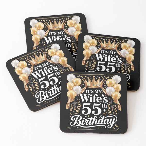 Item preview, It's My Wife's 55th Birthday Happy Birthday 55 Years Old designed and sold by petrichorsworld.