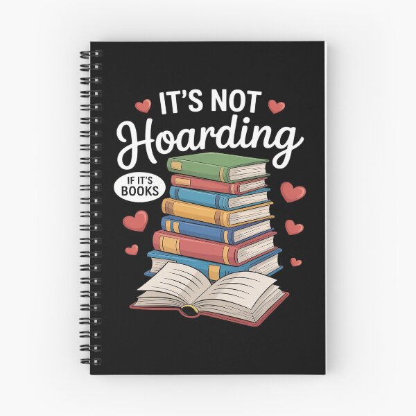 Item preview, It's Not Hoarding If It's Books Funny Literary Book Lovers designed and sold by petrichorsworld.