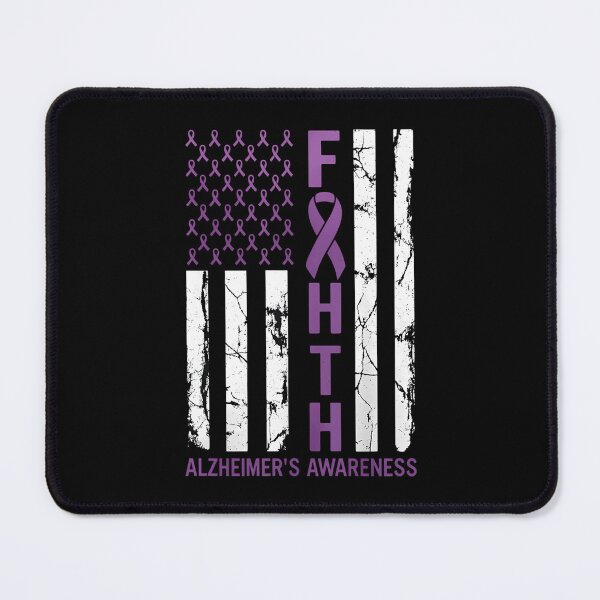 Item preview, Alzheimer's Awareness Month Day USA Flag Ribbon Purple designed and sold by Moon-Ape.