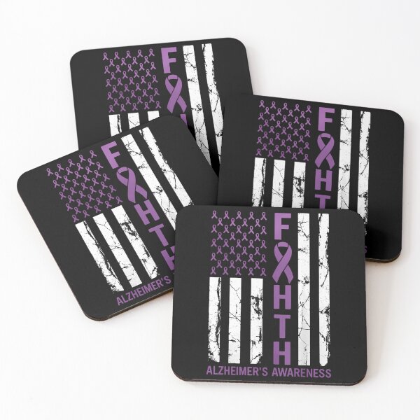Item preview, Alzheimer's Awareness Month Day USA Flag Ribbon Purple designed and sold by Moon-Ape.