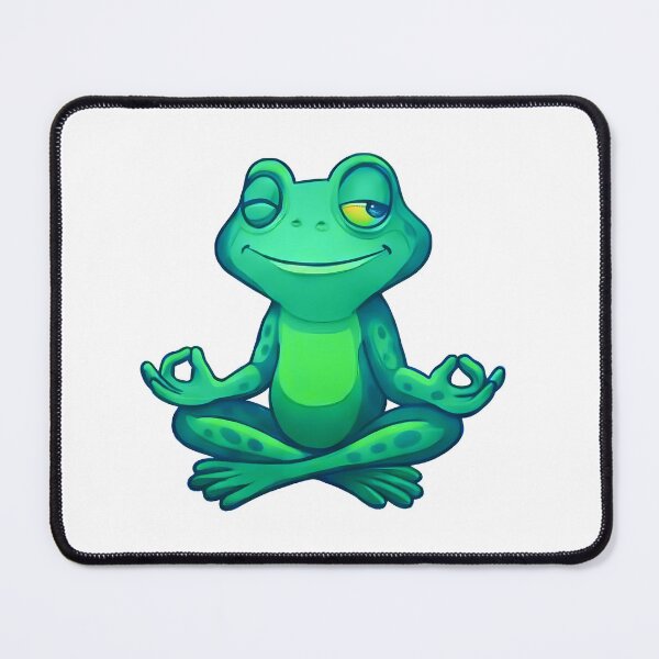 Item preview, Funny Frog Meditation designed and sold by Bou-Jolyn.