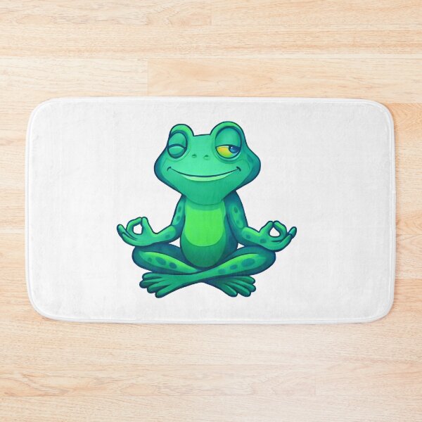 Item preview, Funny Frog Meditation  designed and sold by Bou-Jolyn.