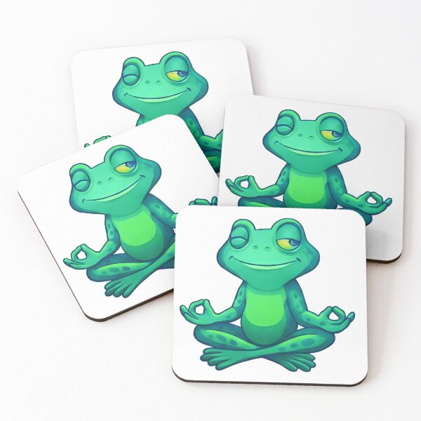 Item preview, Funny Frog Meditation  designed and sold by Bou-Jolyn.