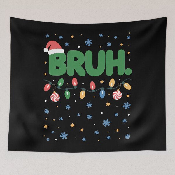 Item preview, Merry Christmas Bruh Funny Saying Greeting designed and sold by brynatshop.