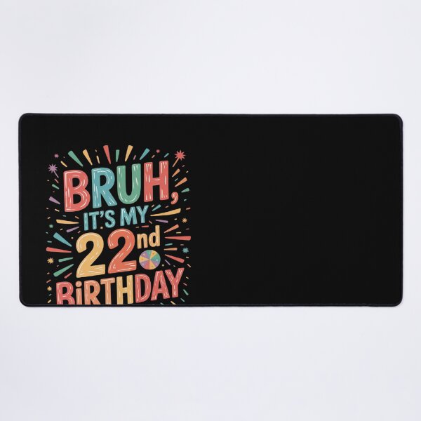 Item preview, Bruh It's My Birthday Family Mat designed and sold by HuValverdeArt.