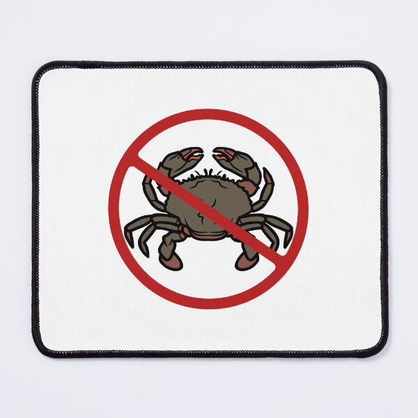Item preview, Prohibited Crab, Sign, Signage, Crustacean, Novelty  designed and sold by AASparksDesigns.
