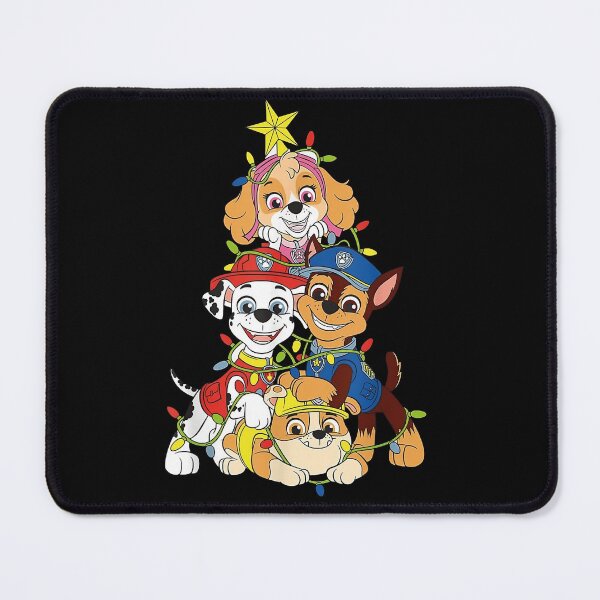 Item preview, Christmas Tree Cute Dogs Police Team Cartoon Art designed and sold by NOELMAURICIO.