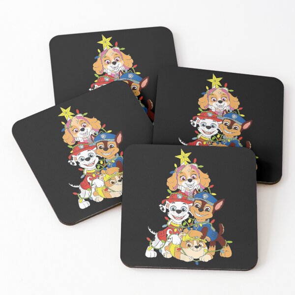 Item preview, Christmas Tree Cute Dogs Police Team Cartoon Art designed and sold by NOELMAURICIO.